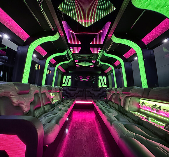 limo bus interior